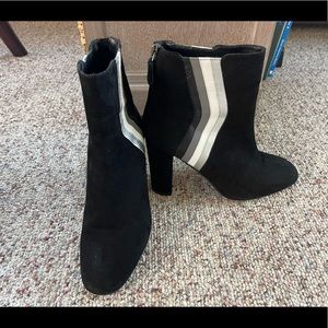 Grigiarancio Black & white Strip Boots/Booties